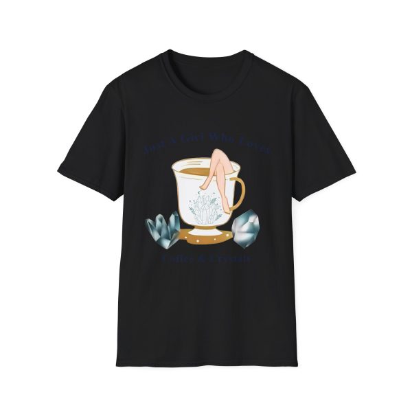Coffee And Crystals Witchy Mama Shirt, Witchy Woman T-shirt, Crystal Lover Gift